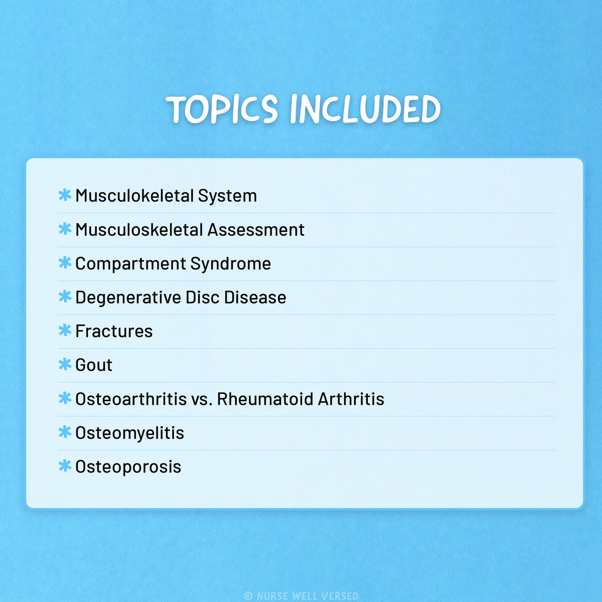 Musculoskeletal Study Guide | E-Book