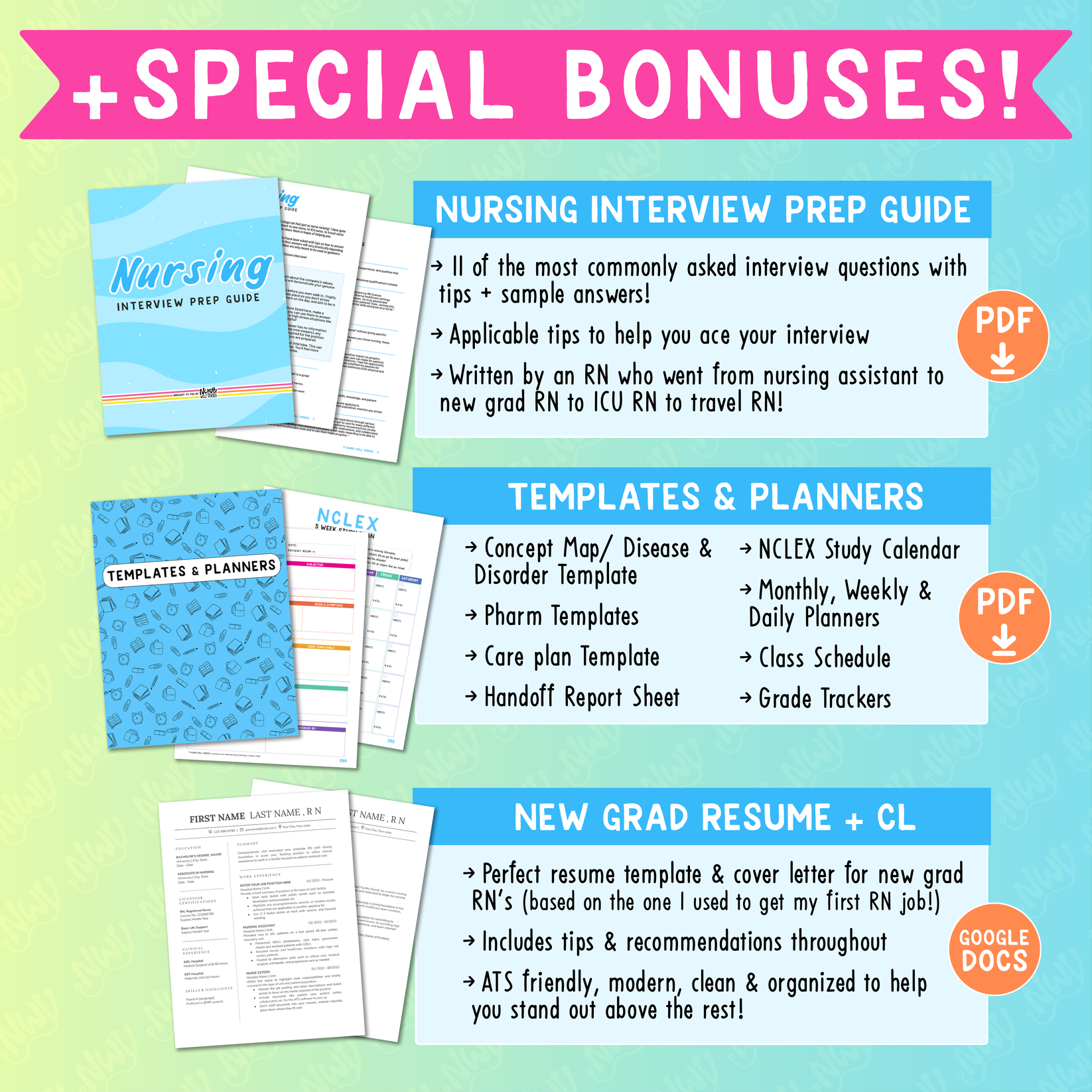 Nursing School Success Bundle – Nurse Well Versed