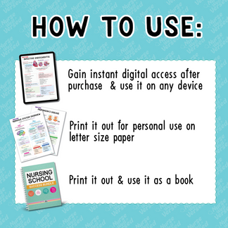 Nursing School Success Bundle | Digital E-Book – Nurse Well Versed™