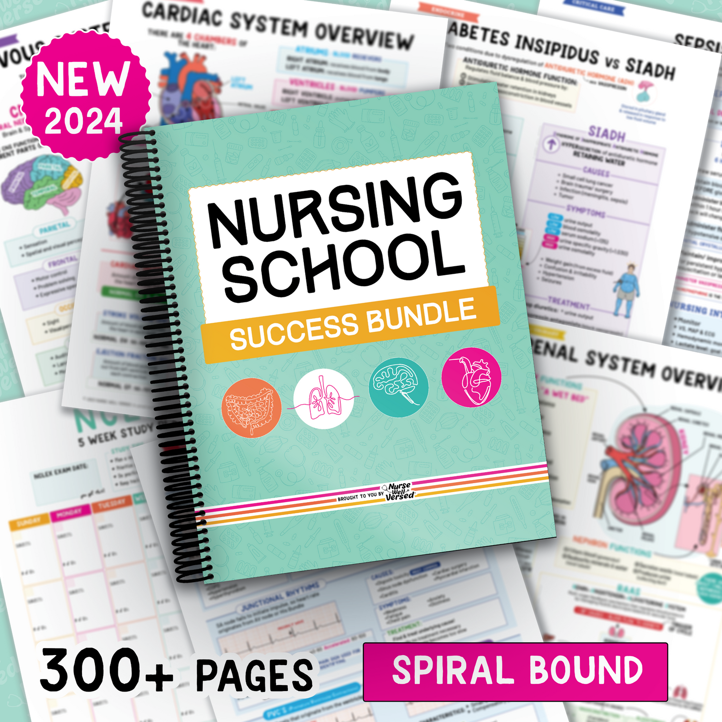 Nursing School Success Bundle | Spiral Bound